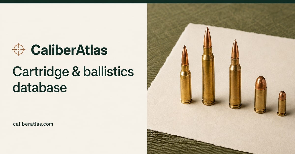 CaliberAtlas cartridge and ballistics database brand image
